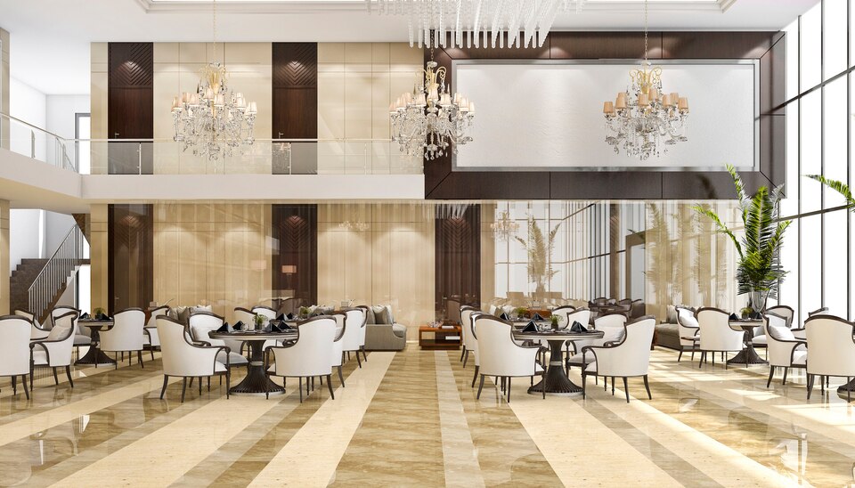 hotel reception design in Dubai