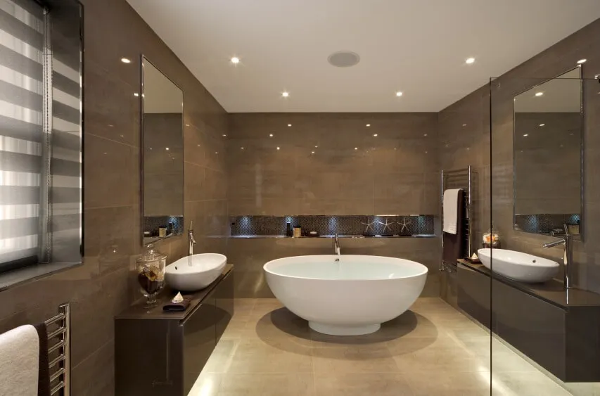 modern design of bathroom