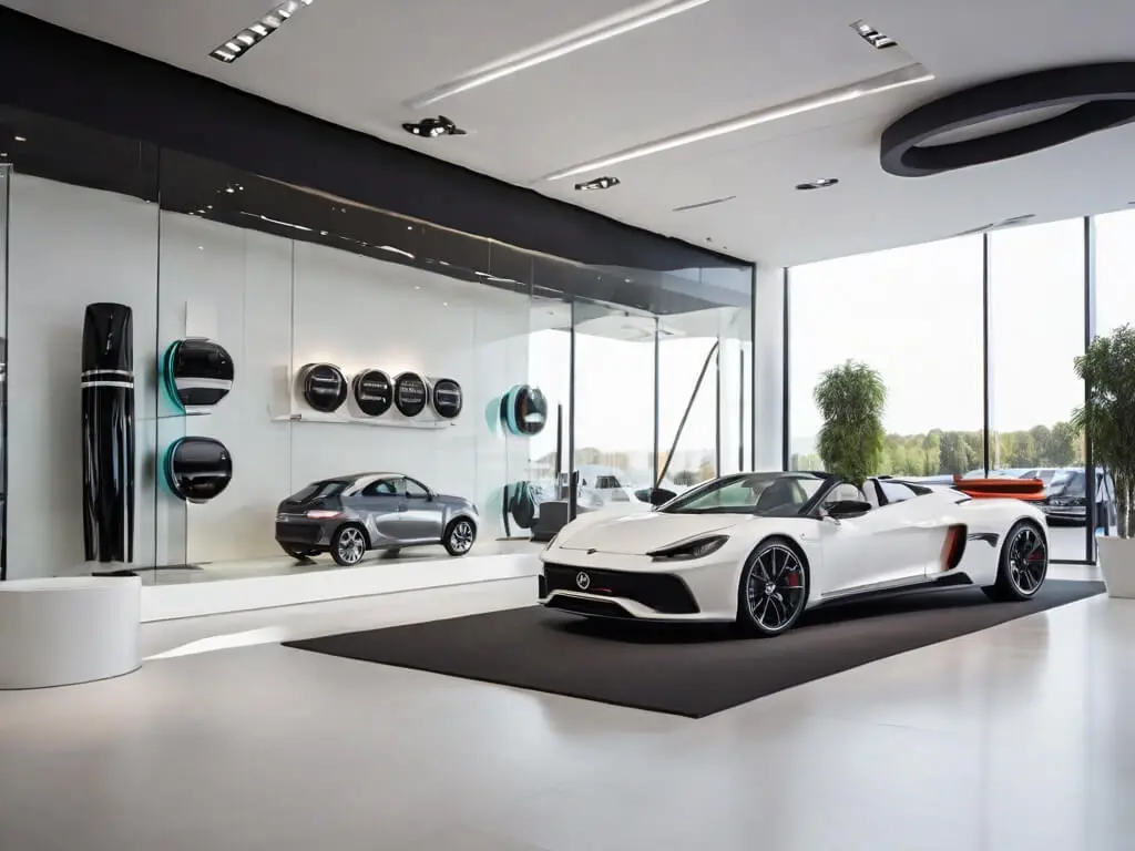 best car showroom interior company in Dubai
