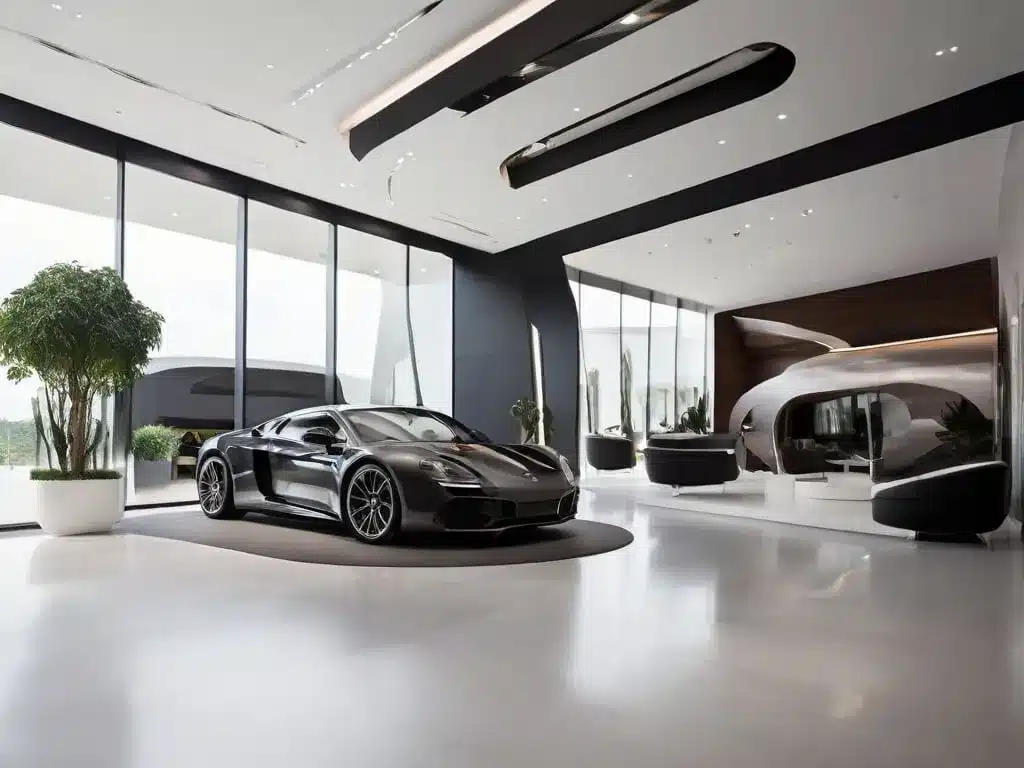 car showroom interior design company in Dubai