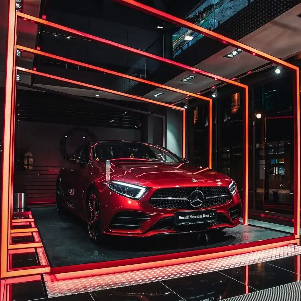 Mercedes Pre owned Car Showroom Interior in Dubai