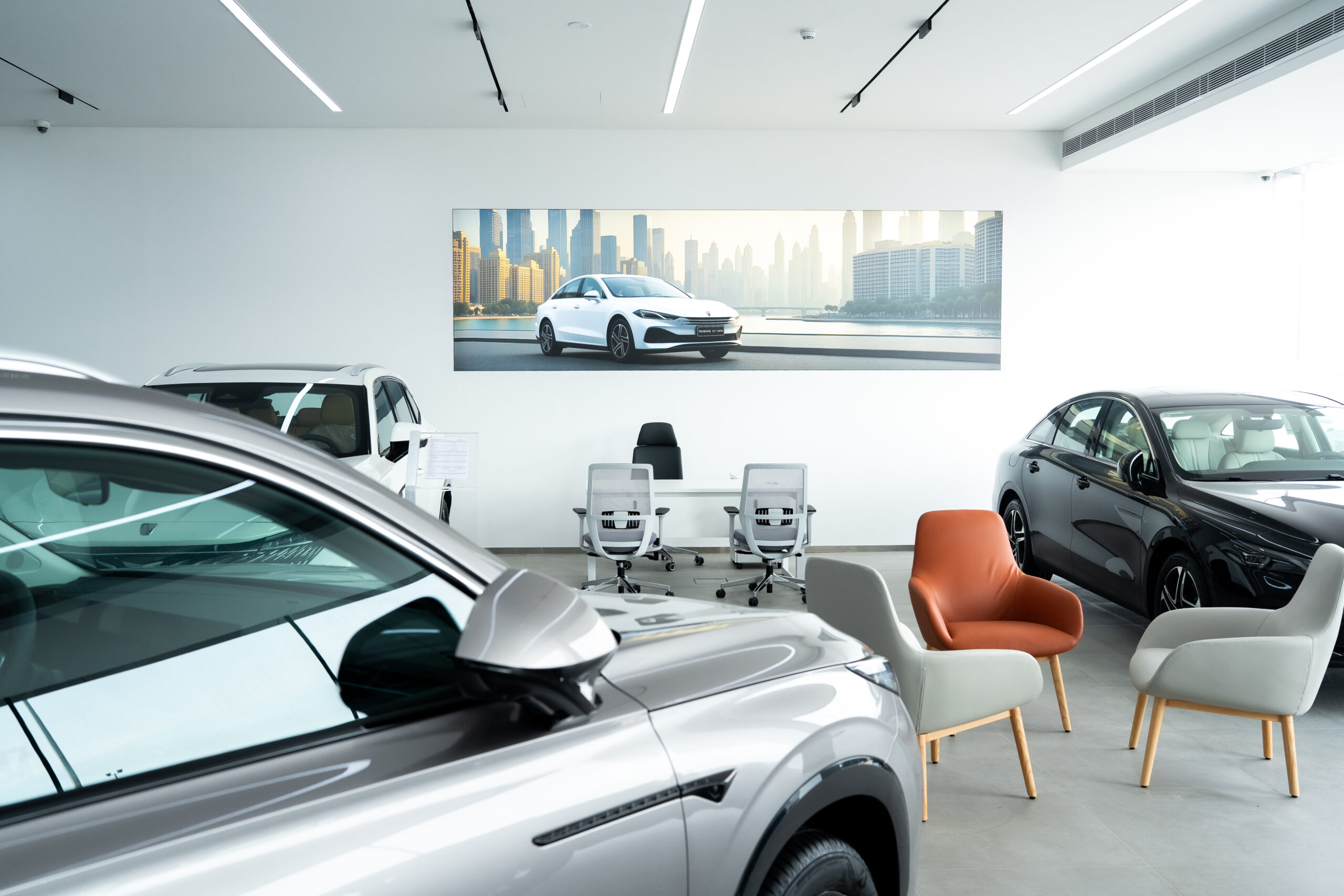 premium car showroom interior design